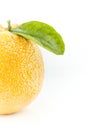 Sweet Orange Fruit with leaves Royalty Free Stock Photo