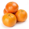 Sweet Oranges isolated on white background Royalty Free Stock Photo