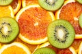 Sweet oranges and kiwi