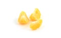 Sweet organic clementine or tangerine wedge Royalty Free Stock Photo