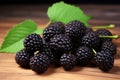 Sweet Organic mulberry. Generate Ai