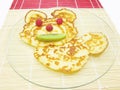 Sweet pancake animal face Royalty Free Stock Photo