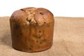 Sweet panettone, typical Italian dessert for Christmas