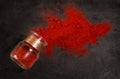 Sweet paprika powder Royalty Free Stock Photo