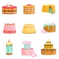 Sweet Party Layered Cakes Assortment