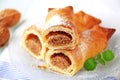 Sweet pastry rolls Royalty Free Stock Photo