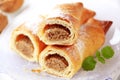 Sweet pastry rolls Royalty Free Stock Photo