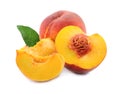 Sweet peach fruits