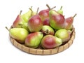 Sweet pears and leaf Royalty Free Stock Photo