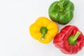 Sweet pepper isolated in white background , rew vagetable Royalty Free Stock Photo