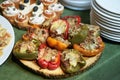 Sweet pepper stuffed with grinded meat, rice, vegetable and cheese Royalty Free Stock Photo