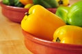 Sweet peppers of different colors Royalty Free Stock Photo