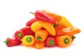 Sweet peppers of different colors Royalty Free Stock Photo