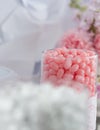 Sweet - pink candies - dessert table - party event Royalty Free Stock Photo