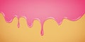 Sweet pink melting donut glaze Royalty Free Stock Photo