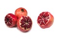 Sweet pomegranate isolated on white background Royalty Free Stock Photo