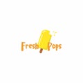 Sweet Popsicle Ice Cream Logo, Sign, Icon, Flat Design, Vetor Design Royalty Free Stock Photo