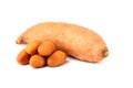 Sweet potato batat isolated. Royalty Free Stock Photo