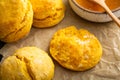 Sweet potato buttermilk biscuits homemade for breakfast