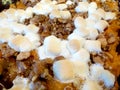 Sweet Potato Casserole Marshmallows Royalty Free Stock Photo