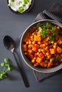 Sweet potato and chickpea curry Royalty Free Stock Photo