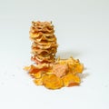 Sweet potato chips Royalty Free Stock Photo