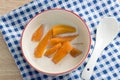 Sweet potato dessert in coconut milk Royalty Free Stock Photo