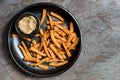 Sweet Potato Fries with Spiced Salt Royalty Free Stock Photo