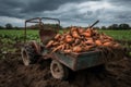 Sweet potato harvest food. Generate Ai