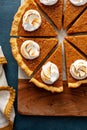 Sweet potato pie with marshmallow topping Royalty Free Stock Photo