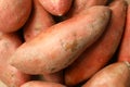 Sweet potato on whole background, close up Royalty Free Stock Photo