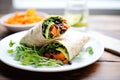 sweet potato wrap with black beans Royalty Free Stock Photo