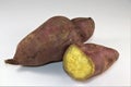 Sweet potatoes closeup photo