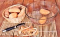 Sweet potatoes peelings. Royalty Free Stock Photo