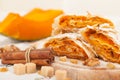 Sweet pumpkin strudel