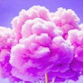 Sweet purple fluffy cotton candy soft colorful pastel candyfloss abstract blurred dessert