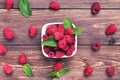 Sweet raspberries Royalty Free Stock Photo