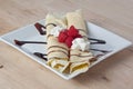 Sweet Raspberry Crepes