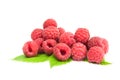 Sweet raspberry over a white background Royalty Free Stock Photo