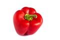 Sweet red bell pepper on a white background Royalty Free Stock Photo