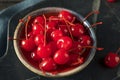 Sweet Red Maraschino Cherries