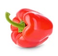 Sweet Red Pepper Isolated On White