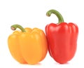 Sweet red and yellow pepper.