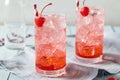 Sweet Refreshing Cherry Cocktail Mocktail Royalty Free Stock Photo