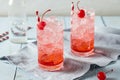 Sweet Refreshing Cherry Cocktail Mocktail