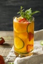 Sweet Refreshing Pimms Cup Cocktail with Fruit