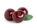 Sweet ripe three cherry