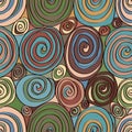 Sweet roll abstract seamless pattern