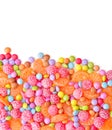 Sweet round multicolor candies