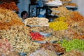 Sweet Seller in Medina at Jemaa el-Fnaa Square, Marrakech, Morocco.